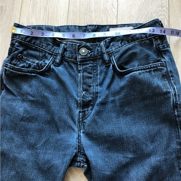 All Saints Dark Blue Straight Leg Jeans - Picture 4 of 12